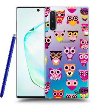 Picasee Samsung Galaxy Note 10 N970F Hülle - Transparentes Silikon - Owls