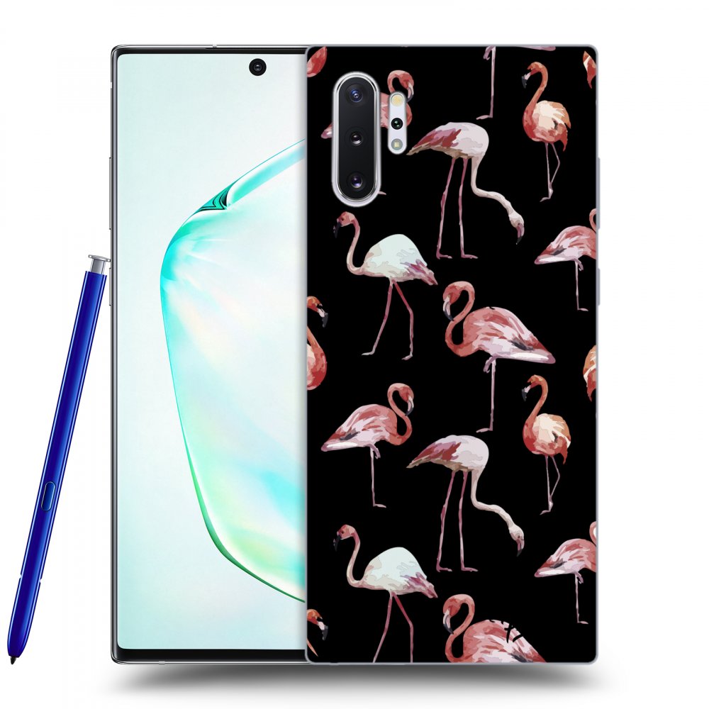 Picasee ULTIMATE CASE für Samsung Galaxy Note 10+ N975F - Flamingos