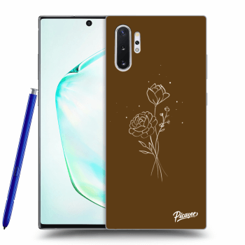 Picasee ULTIMATE CASE für Samsung Galaxy Note 10+ N975F - Brown flowers