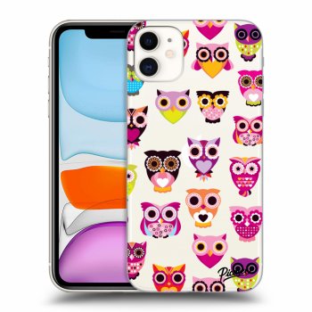 Picasee Apple iPhone 11 Hülle - Transparentes Silikon - Owls