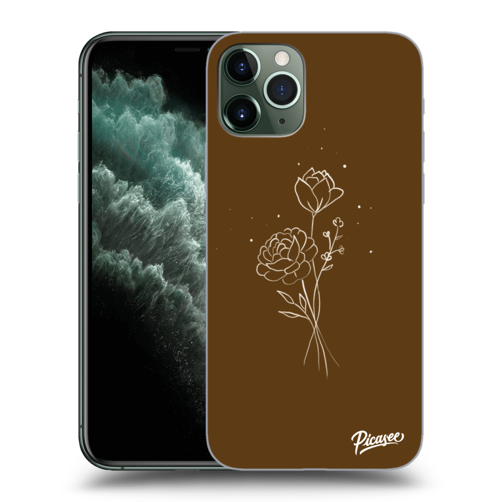 Picasee ULTIMATE CASE MagSafe für Apple iPhone 11 Pro - Brown flowers