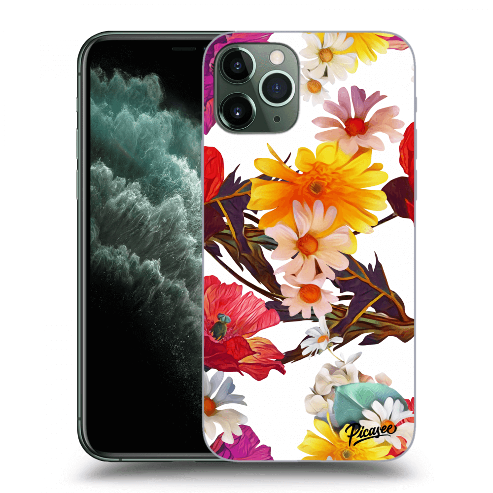 Picasee Apple iPhone 11 Pro Hülle - Transparentes Silikon - Meadow