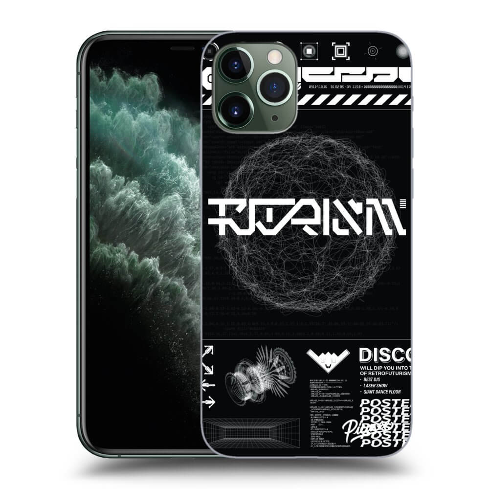 Picasee Apple iPhone 11 Pro Hülle - Transparentes Silikon - BLACK DISCO