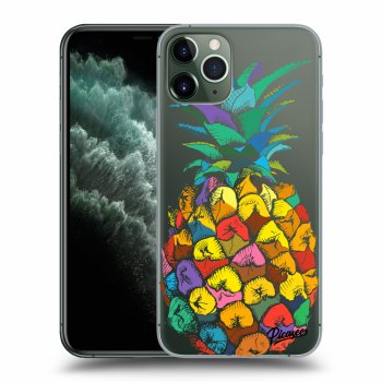 Picasee Apple iPhone 11 Pro Hülle - Transparentes Silikon - Pineapple