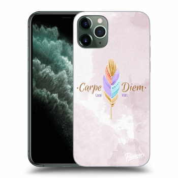 Picasee Apple iPhone 11 Pro Hülle - Transparentes Silikon - Carpe Diem