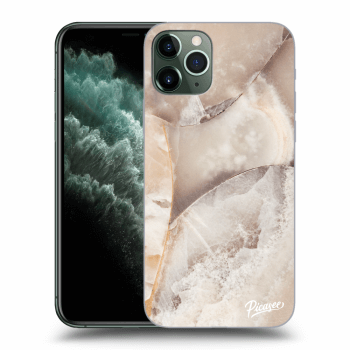 Picasee Apple iPhone 11 Pro Hülle - Transparentes Silikon - Cream marble