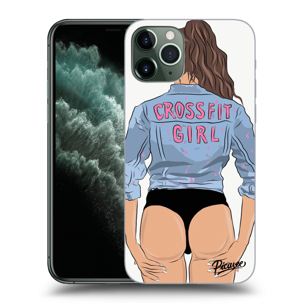 Picasee Apple iPhone 11 Pro Hülle - Transparentes Silikon - Crossfit girl - nickynellow