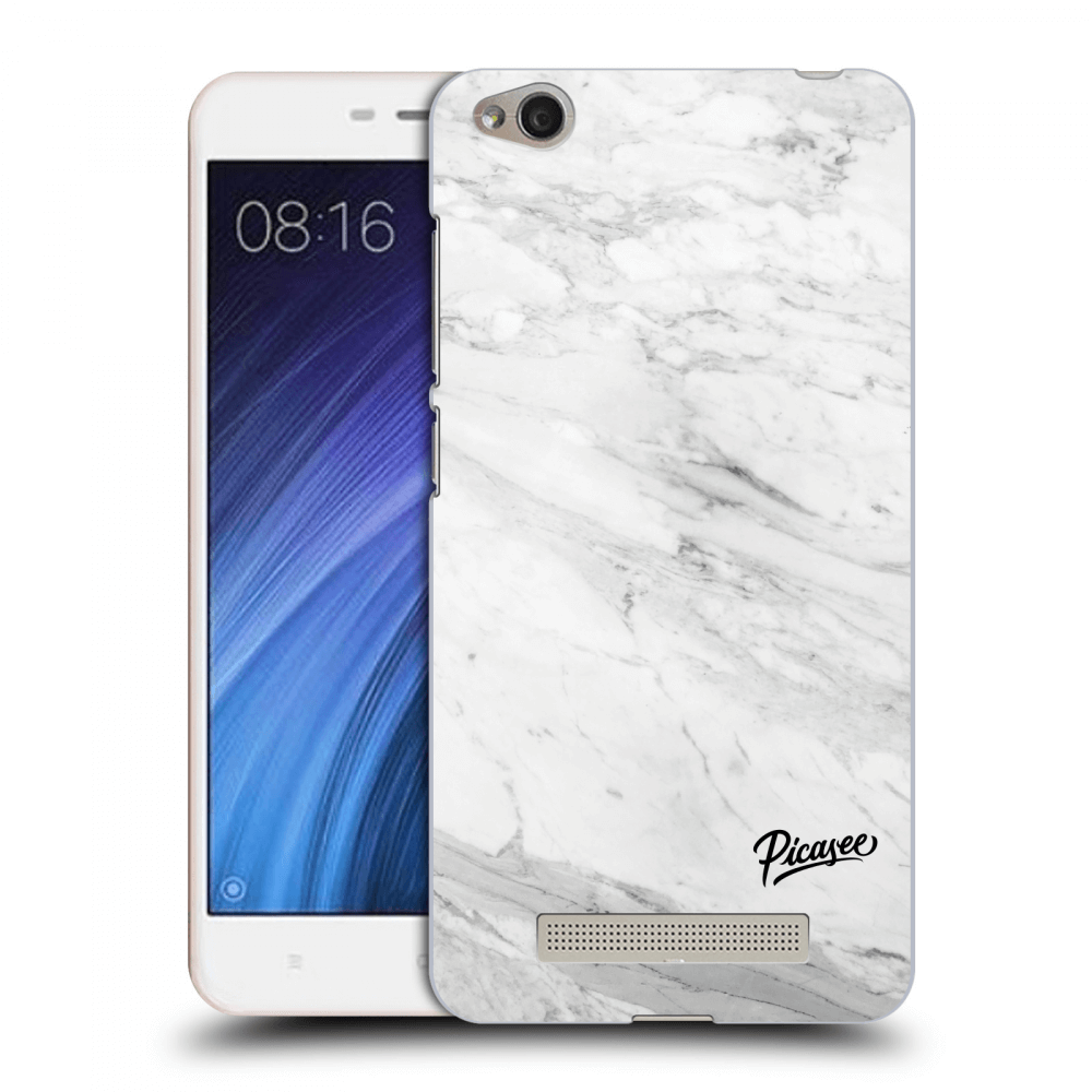 Picasee Xiaomi Redmi 4A Hülle - Transparentes Silikon - White marble