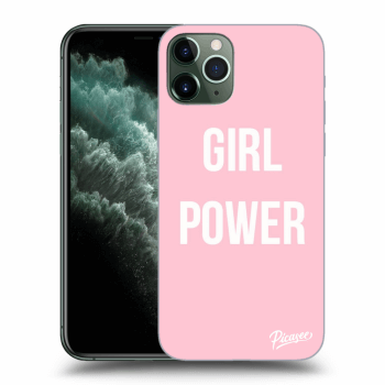 Picasee Apple iPhone 11 Pro Max Hülle - Transparentes Silikon - Girl power