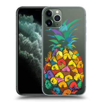 Picasee Apple iPhone 11 Pro Max Hülle - Transparentes Silikon - Pineapple