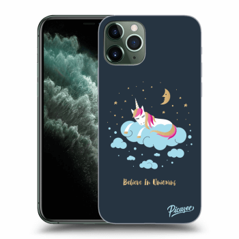 Picasee Apple iPhone 11 Pro Max Hülle - Transparentes Silikon - Believe In Unicorns
