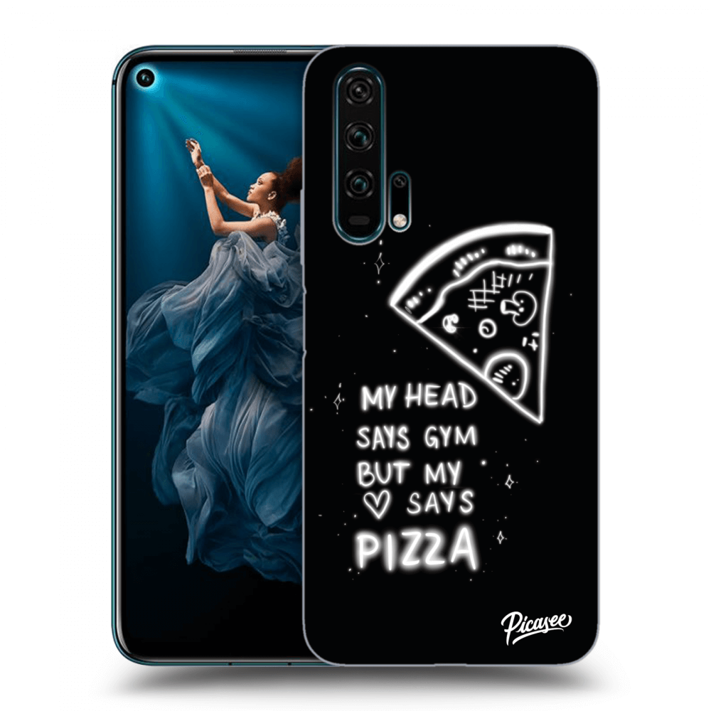Picasee Honor 20 Pro Hülle - Schwarzes Silikon - Pizza