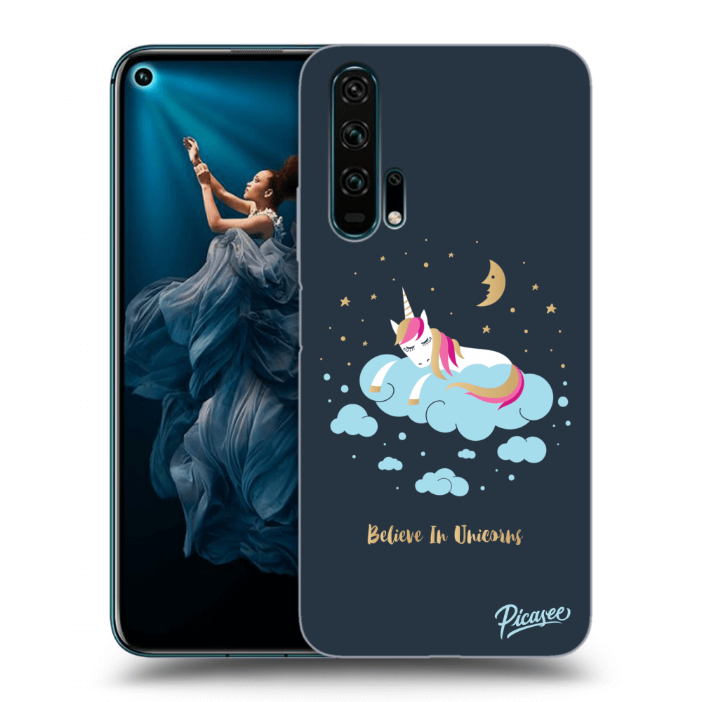Picasee Honor 20 Pro Hülle - Transparentes Silikon - Believe In Unicorns