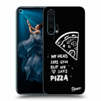 Picasee Honor 20 Pro Hülle - Schwarzes Silikon - Pizza