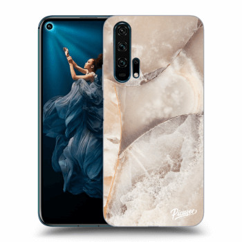 Picasee Honor 20 Pro Hülle - Transparentes Silikon - Cream marble