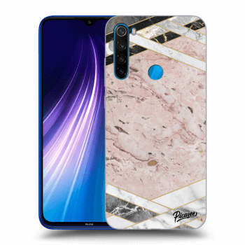 Hülle für Xiaomi Redmi Note 8 - Pink geometry