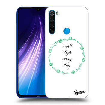 Picasee Xiaomi Redmi Note 8 Hülle - Transparentes Silikon - Small steps every day
