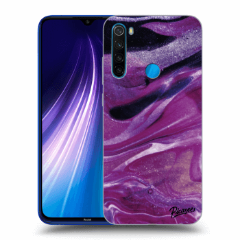 Hülle für Xiaomi Redmi Note 8 - Purple glitter