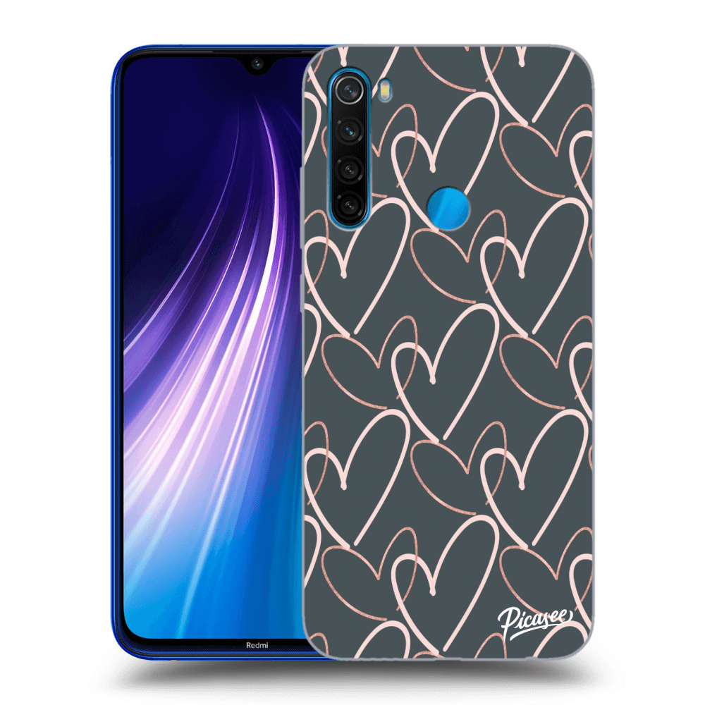 Picasee Xiaomi Redmi Note 8 Hülle - Transparentes Silikon - Lots of love
