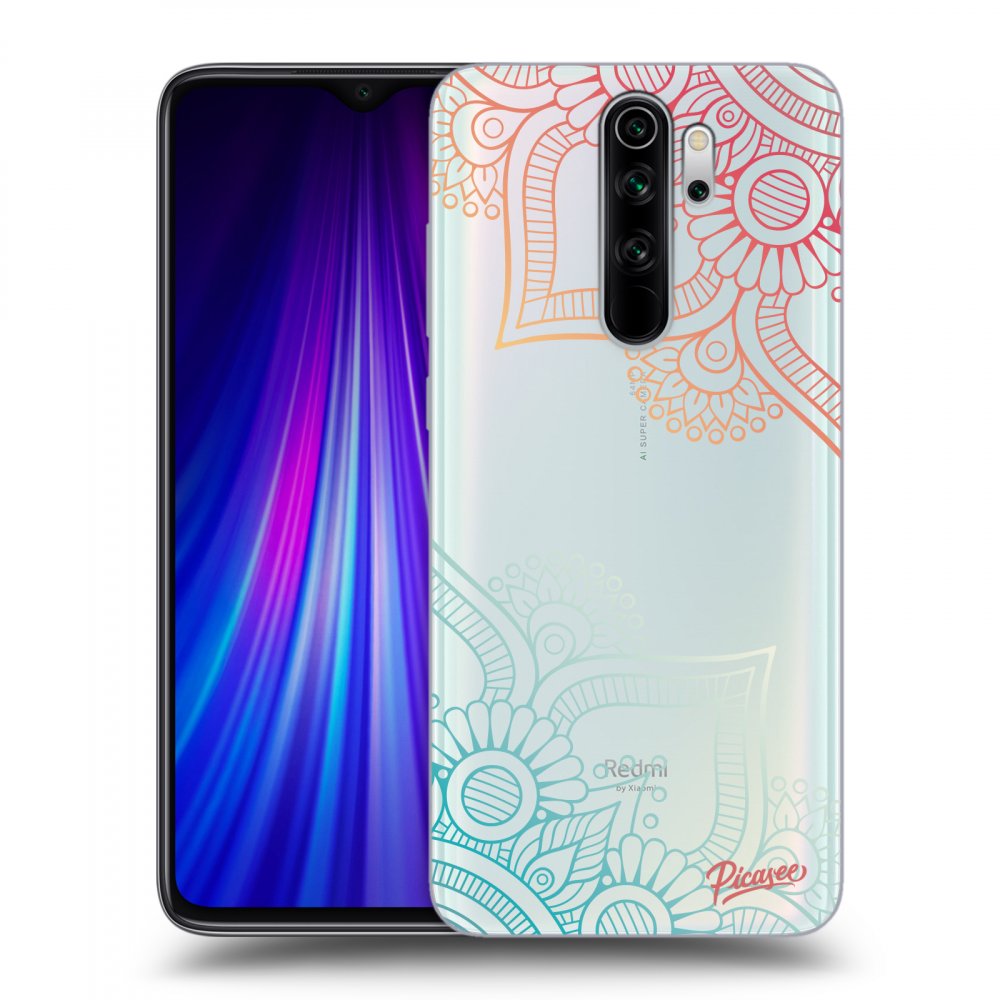 Picasee Xiaomi Redmi Note 8 Pro Hülle - Transparentes Silikon - Flowers pattern