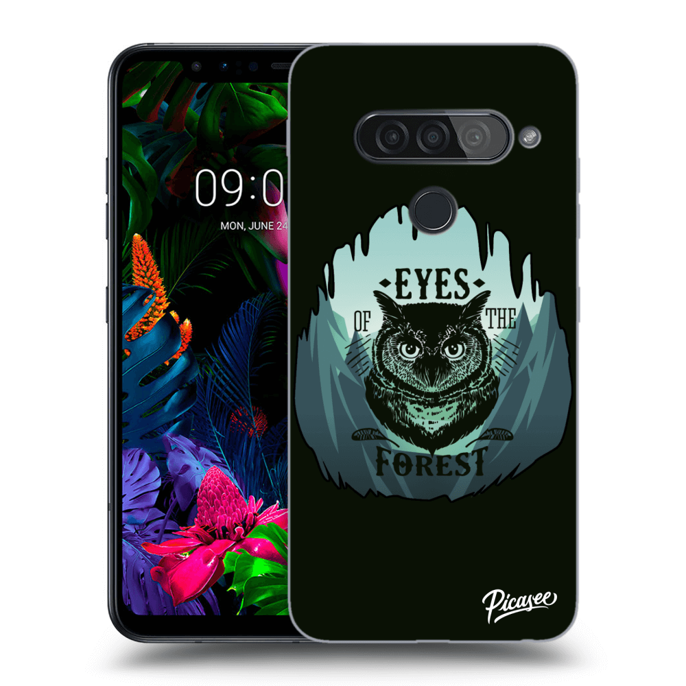 Picasee LG G8s ThinQ Hülle - Transparentes Silikon - Forest owl