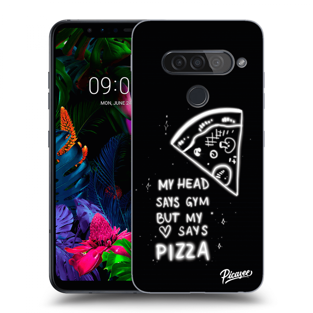 Picasee LG G8s ThinQ Hülle - Transparentes Silikon - Pizza