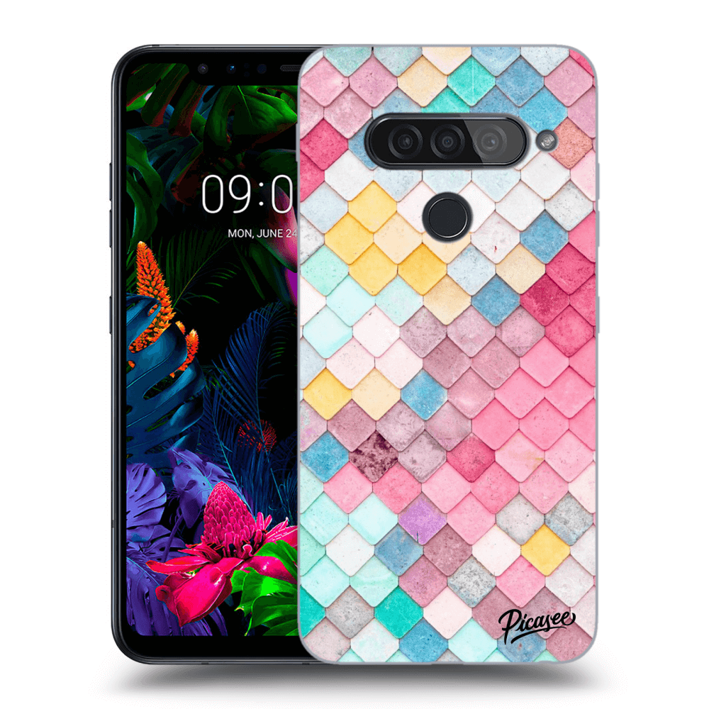 Picasee LG G8s ThinQ Hülle - Transparentes Silikon - Colorful roof