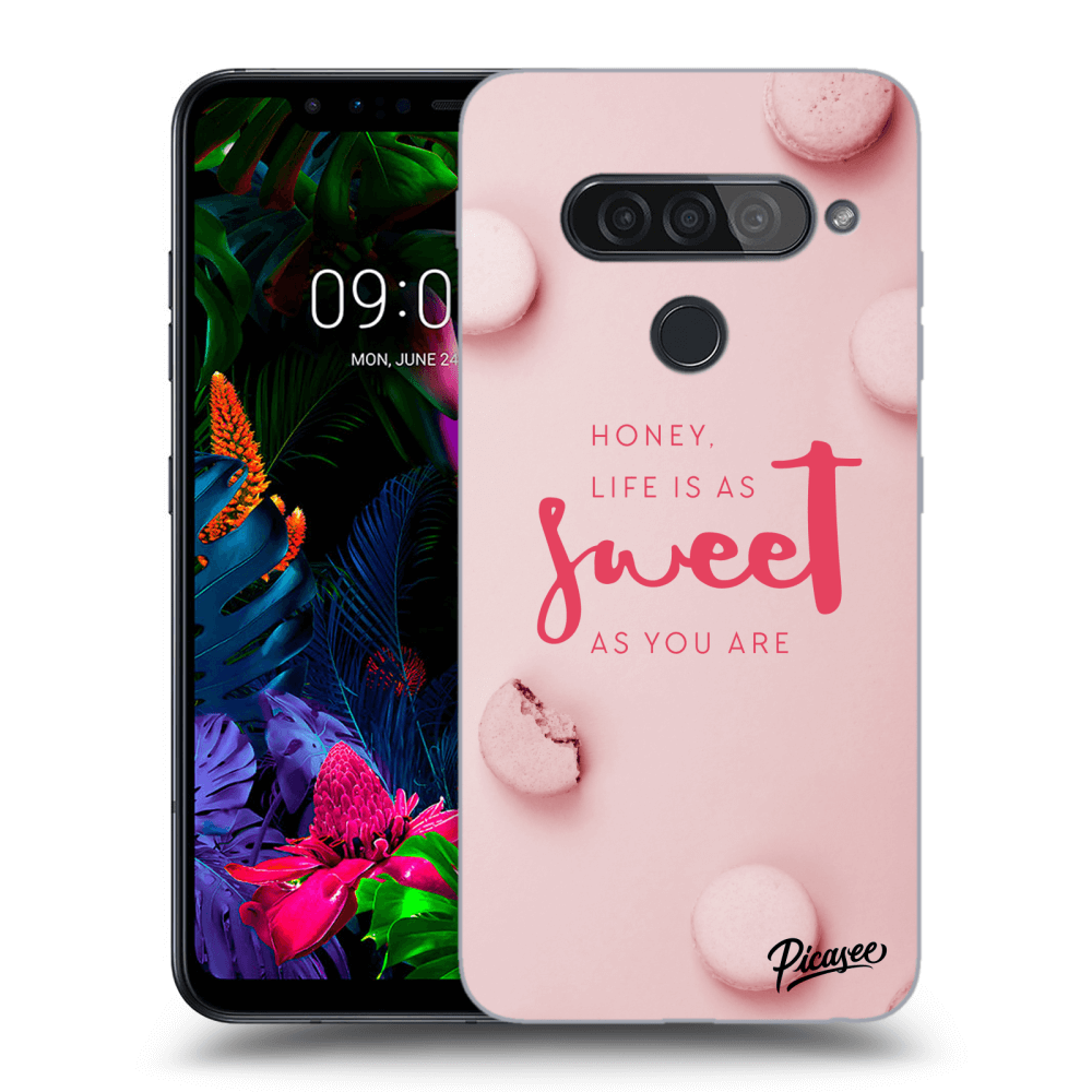 Picasee LG G8s ThinQ Hülle - Transparentes Silikon - Life is as sweet as you are