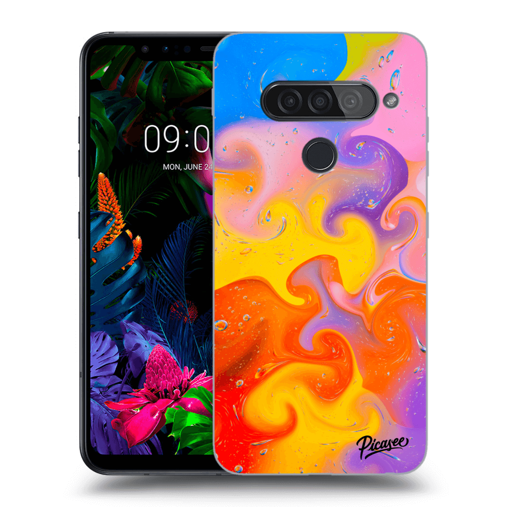 Picasee LG G8s ThinQ Hülle - Transparentes Silikon - Bubbles