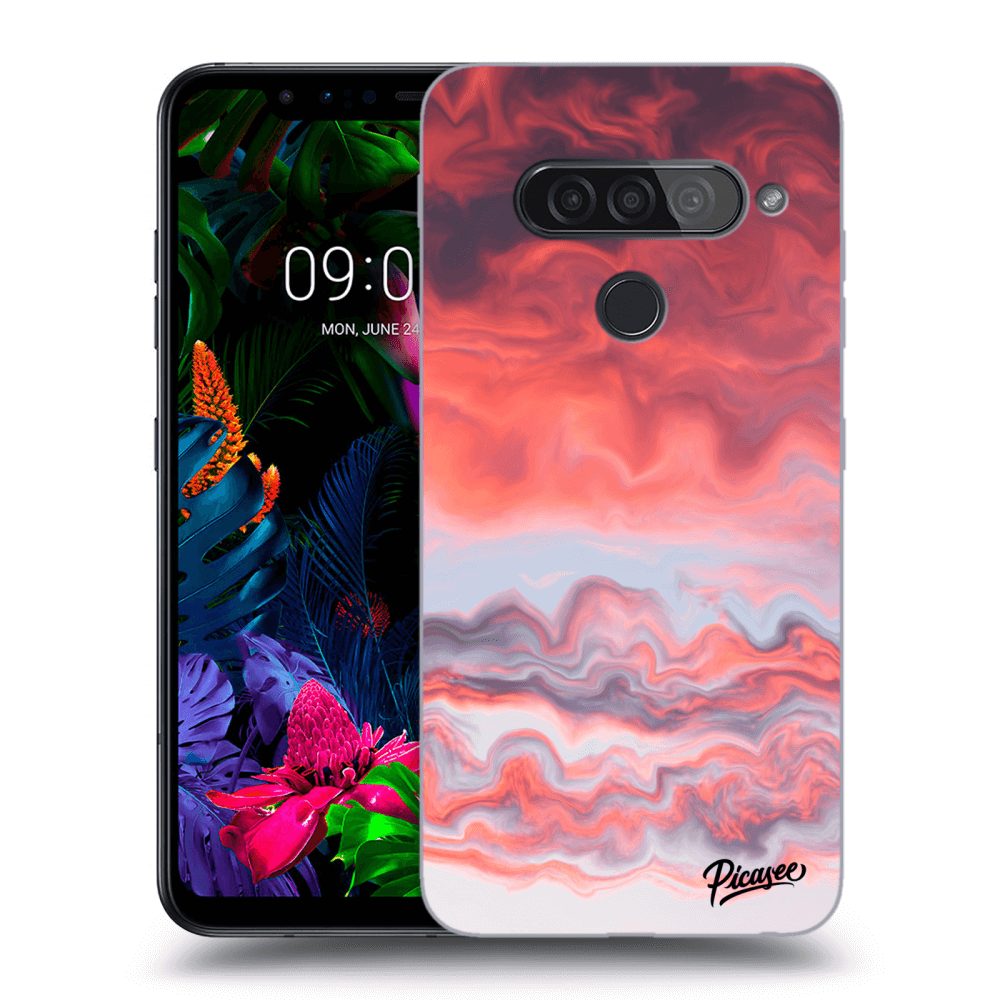 Picasee LG G8s ThinQ Hülle - Transparentes Silikon - Sunset
