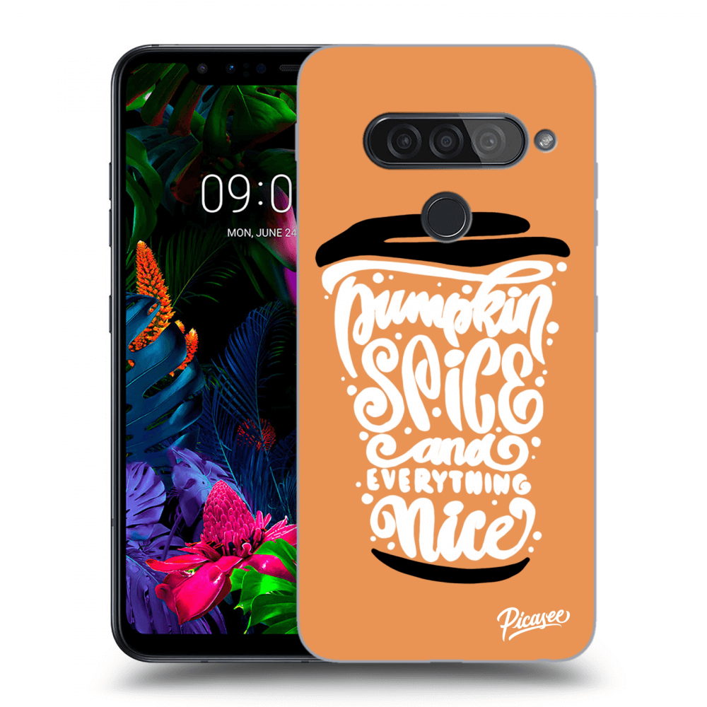 Picasee LG G8s ThinQ Hülle - Transparentes Silikon - Pumpkin coffee