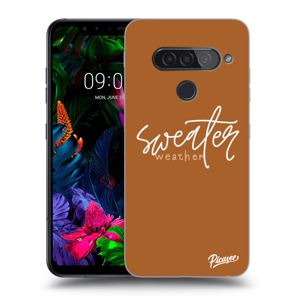 Picasee LG G8s ThinQ Hülle - Transparentes Silikon - Sweater weather