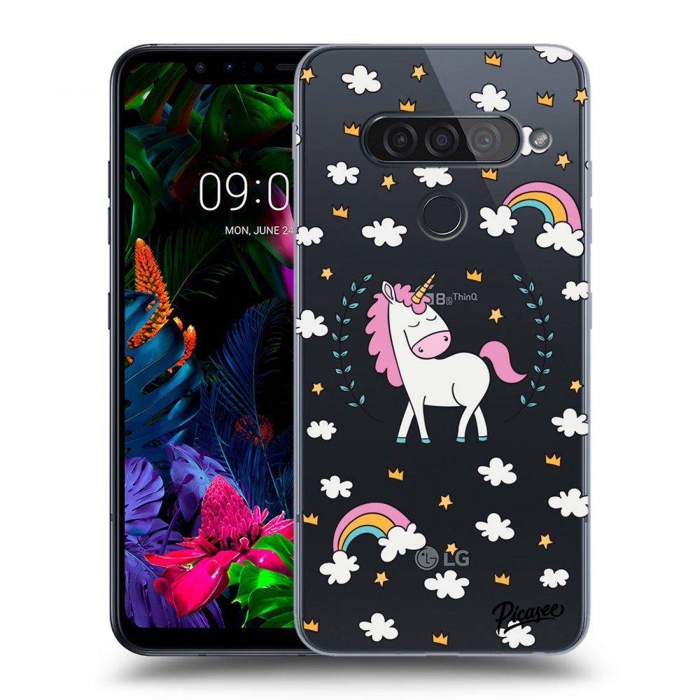 Picasee LG G8s ThinQ Hülle - Transparentes Silikon - Unicorn star heaven