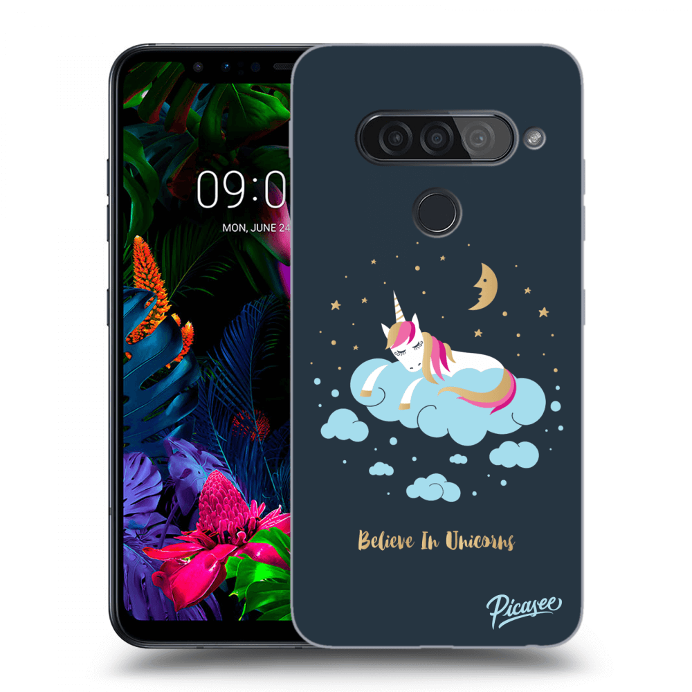 Picasee LG G8s ThinQ Hülle - Transparentes Silikon - Believe In Unicorns