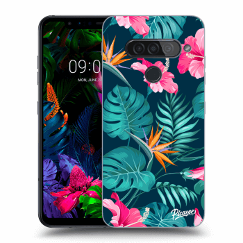 Hülle für LG G8s ThinQ - Pink Monstera