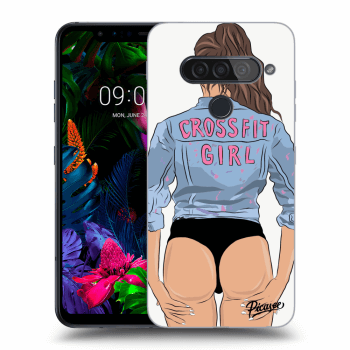 Picasee LG G8s ThinQ Hülle - Transparentes Silikon - Crossfit girl - nickynellow