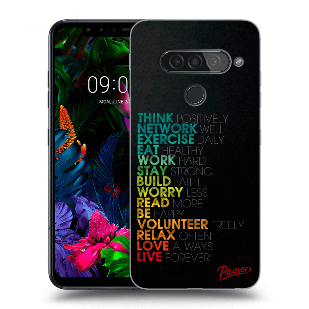 Picasee LG G8s ThinQ Hülle - Transparentes Silikon - Motto life