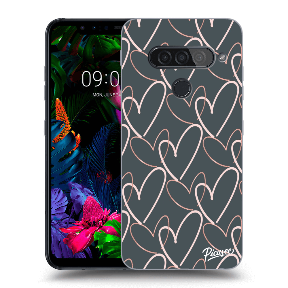 Picasee LG G8s ThinQ Hülle - Transparentes Silikon - Lots of love