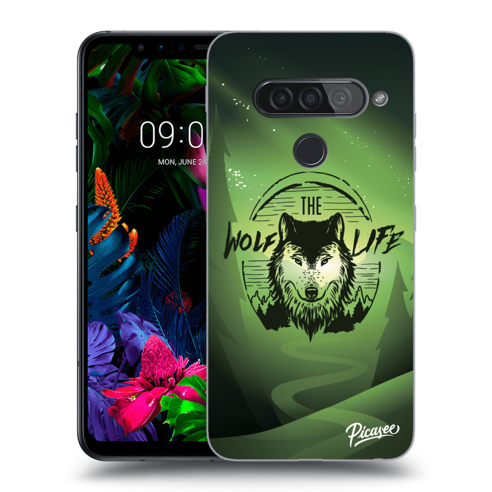 Picasee LG G8s ThinQ Hülle - Transparentes Silikon - Wolf life