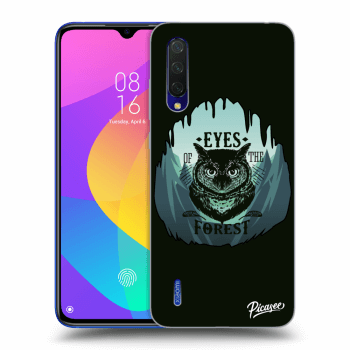 Picasee Xiaomi Mi 9 Lite Hülle - Schwarzes Silikon - Forest owl