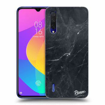 Picasee Xiaomi Mi 9 Lite Hülle - Schwarzes Silikon - Black marble