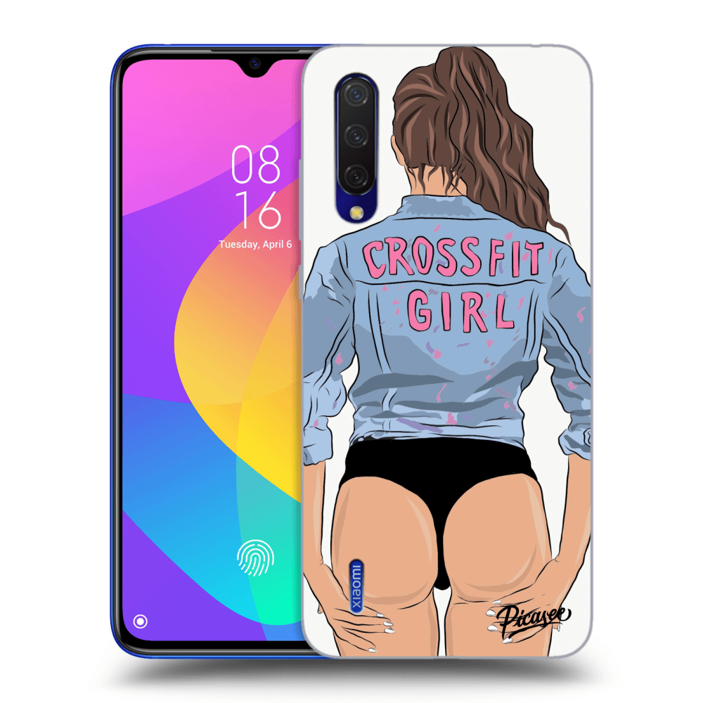 Picasee Xiaomi Mi 9 Lite Hülle - Transparentes Silikon - Crossfit girl - nickynellow