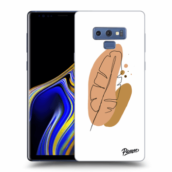 Picasee Samsung Galaxy Note 9 N960F Hülle - Schwarzes Silikon - Feather brown