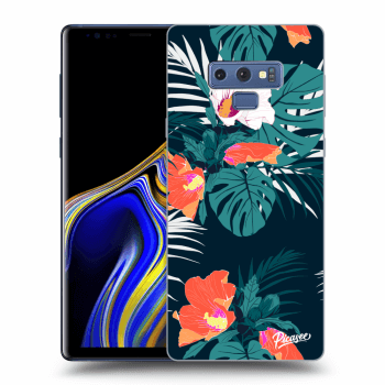 Picasee Samsung Galaxy Note 9 N960F Hülle - Schwarzes Silikon - Monstera Color