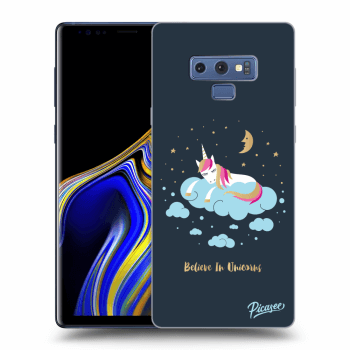 Picasee Samsung Galaxy Note 9 N960F Hülle - Schwarzes Silikon - Believe In Unicorns