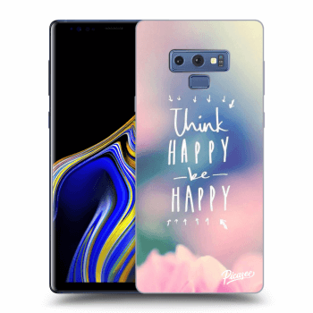 Picasee Samsung Galaxy Note 9 N960F Hülle - Schwarzes Silikon - Think happy be happy