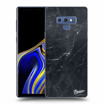 Picasee Samsung Galaxy Note 9 N960F Hülle - Schwarzes Silikon - Black marble