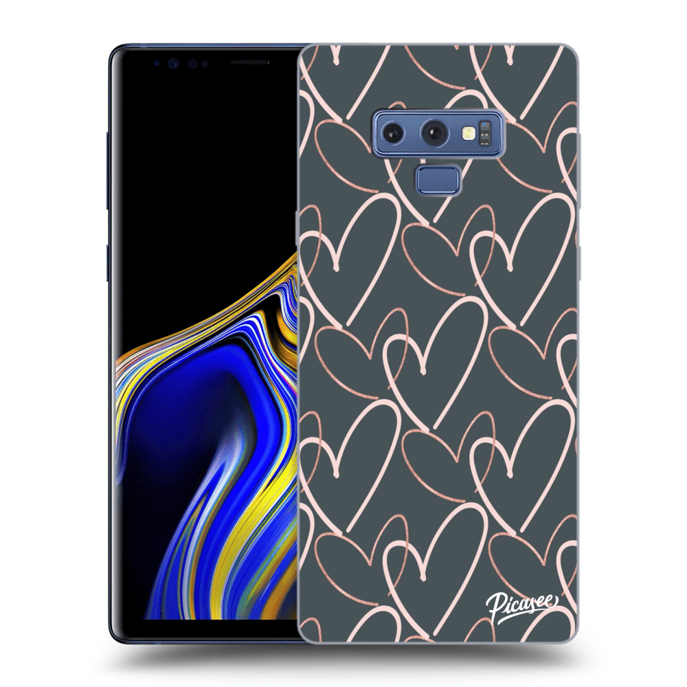 Picasee Samsung Galaxy Note 9 N960F Hülle - Schwarzes Silikon - Lots of love