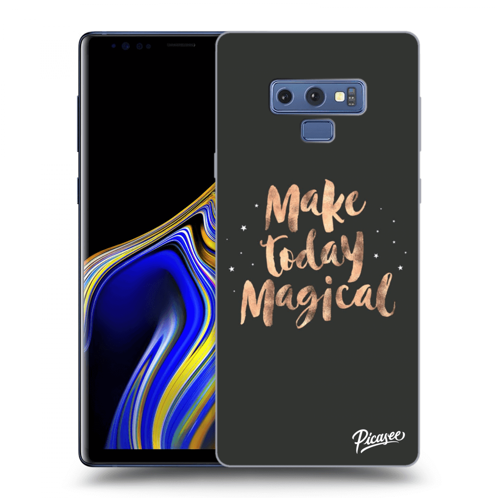 Picasee Samsung Galaxy Note 9 N960F Hülle - Schwarzes Silikon - Make today Magical