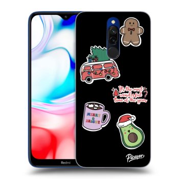 Hülle für Xiaomi Redmi 8 - Christmas Stickers